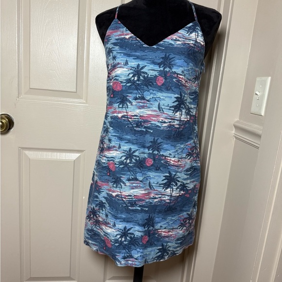 J.Crew Women’s Tropical Print Linen-Blend Slip Dress – Size 2 - Picture 1 of 7